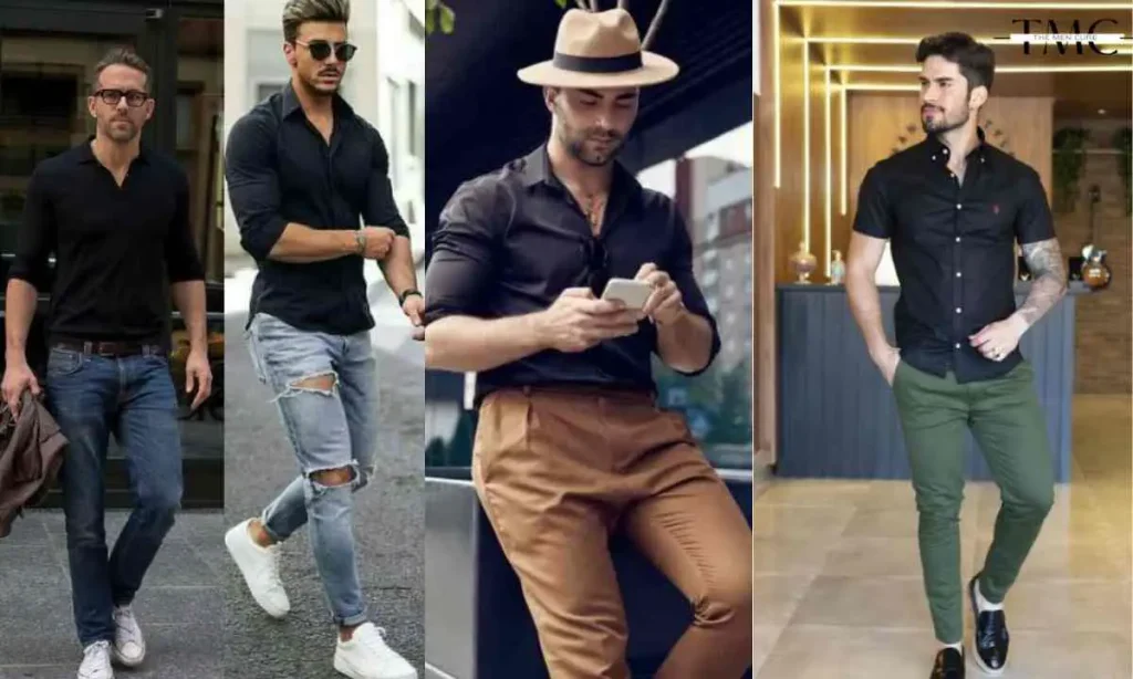 Black Shirt Combination Ideas for Men