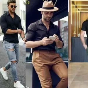 Black Shirt Combination Ideas for Men