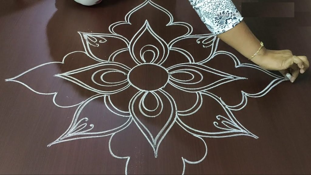 Rangoli Designs with Chalk