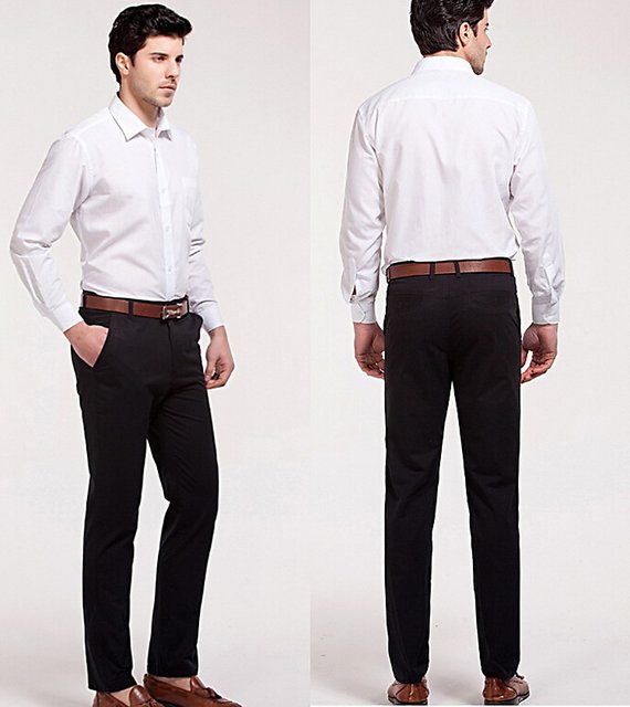 Black Pant White Shirt Combination